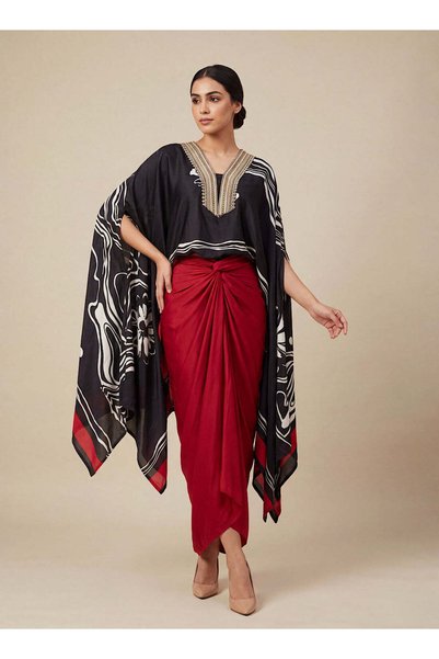 ECSTACY COUTURE Ruby Drape skirt