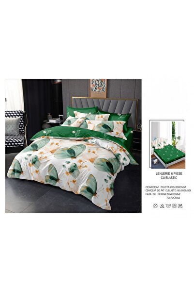Edormitor Set de lenjerie de pat Finet 6 piese, Cearșaf cu elastic 180 x 200 ...