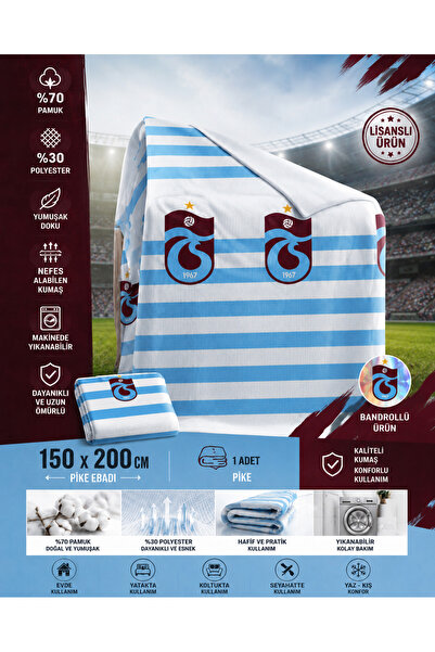 Taraftar Ts Licensed and Bandrolled Single Pique Blanket – 150 X 200 cm |   7...