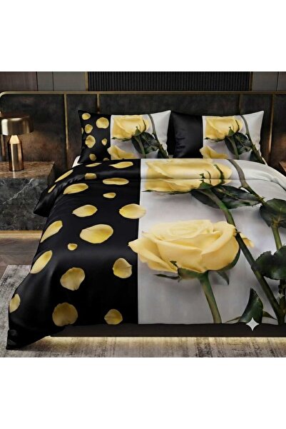 Elmas Dizayn Special Design Brand Double Duvet Cover Set Organic Satin & Cott...