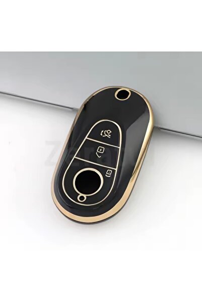 YıldızTuning Husă pentru chei Mercedes Benz Seria S W223 Negru Auriu