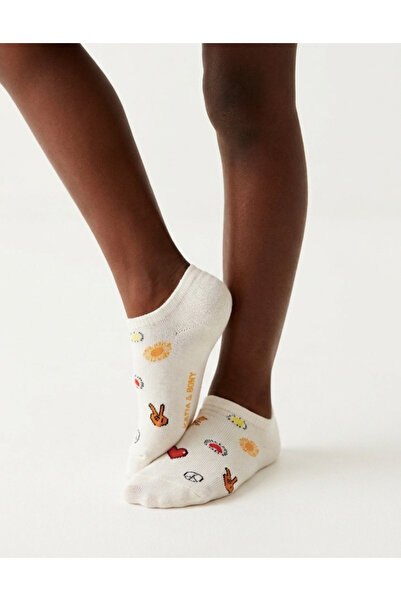 Katia&Bony Patterned Children's Step Socks Ecru