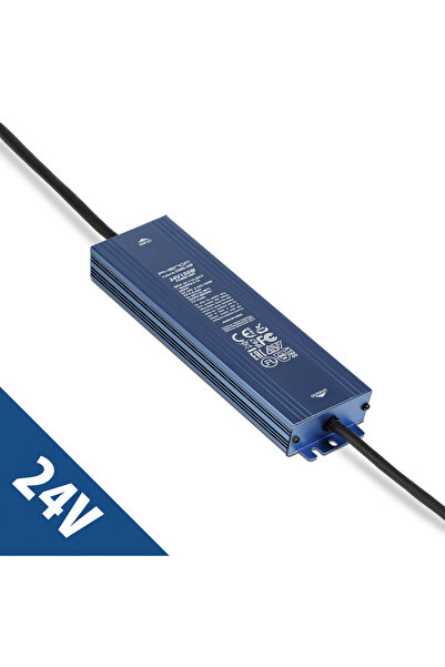 Alista Home Sursă de alimentare gri 24V 150W 6.25A IP67, Transformator LED im...