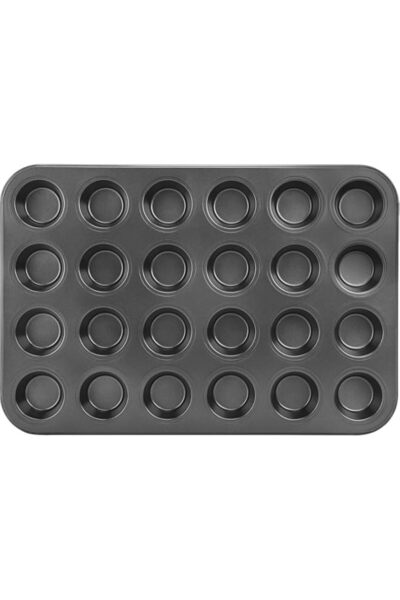 Generic HALAMODO Mini Muffin Pan 24 Cups Nonstick, 1 Pack 24 Mini Small Cup N...