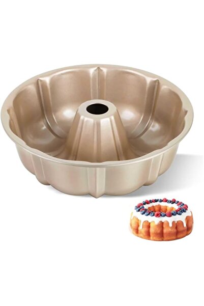 Generic 10 Inch Cake Pan, Nonstick Fluted Tube Round Baking Pan, Carbon Steel...