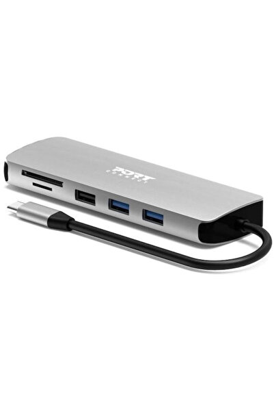 PORT DESIGNS Σταθμός σύνδεσης USB-C σε γκρι
