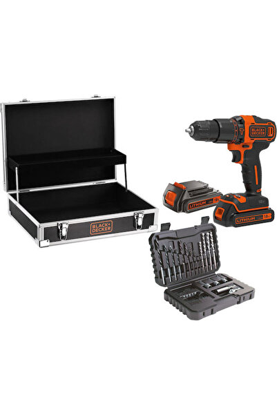 Black&Decker Μπλακ εντ Ντέκερ Κρουστικό Δραπανοκατσάβιδο Μπαταρία 18V 2x1.5Ah