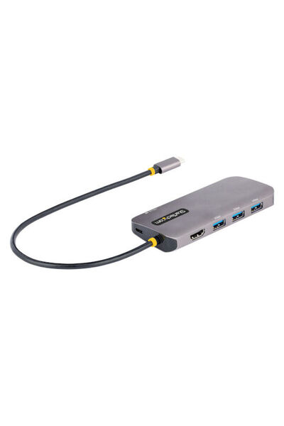 startech Σταθμός σύνδεσης USB-C με HDMI 4K PD Ethernet Γκρι (S55157140)