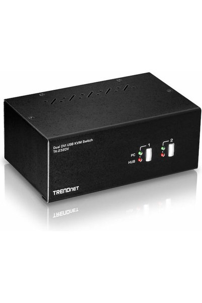 TRENDnet TK-232DV Διακόπτης KVM & Δεδομένων με Ήχο DVI USB USB 2.0 USB-B