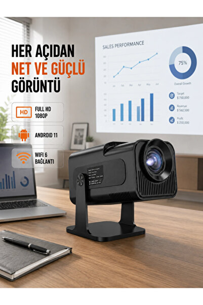Generic Brand Portable Full Hd Projector - 1Gb Ram, 8Gb Memory New Generation