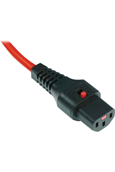 Digitus Καλώδιο IEC C13 - IEC C14 3μ Κόκκινο (IEC-PC1387)