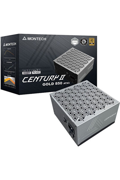MONTECH Century II 850W Γκρι Τροφοδοτικό Υπολογιστή Πλήρως Αρθρωτό 80 Plus Gold