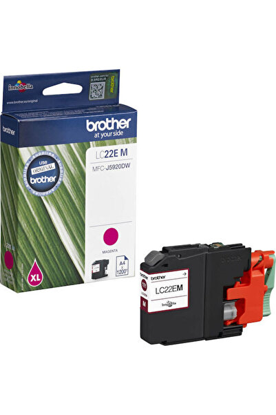 Brother LC22E Γνήσιο Μελάνι Εκτυπωτή InkJet Ματζέντα (LC-22EM)
