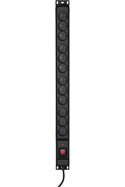 Active Πολύπριζο ασφαλείας Jet 12 θέσεων με USB-A, διακόπτη και καλώδιο 5μ Γα...