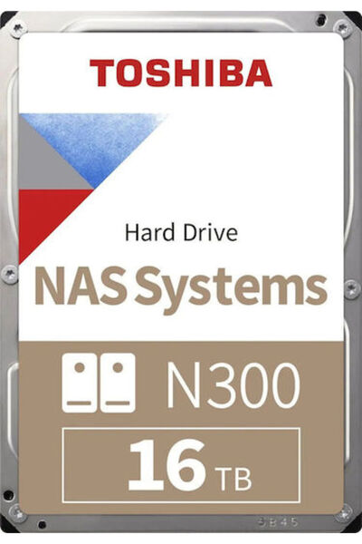 Toshiba N300 16TB Σκληρός Δίσκος HDD 3.5 " SATA III 7200rpm με 512MB Cache γι...