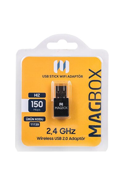 Monte Lua Mini Usb Stick Wifi Adaptör, 7601 Chipset, 2.4GHz, 150 Mbps, HD Uyd...