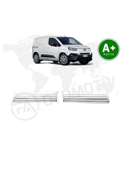 FA OTOMOTİV Fiat Doblo Panelvan Krom Kapı Eşiği Kaplaması 2024 Model ve Sonrası