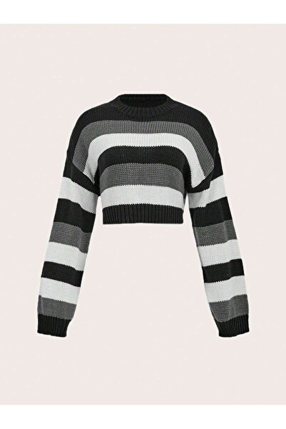 TOFAN TRİKO Mi̇la Striped Tricot Sweater