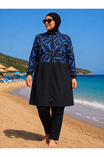 Differend Plus Size Quick Drying Fully Covered Tight Swimwear Oversize