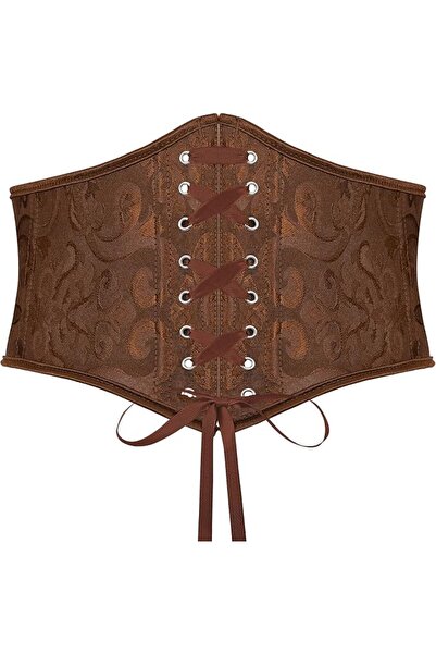 GENERAL SUOSDEY Black Corset Waist Belt for Women Tied Waspie Belt Lace-up Ci...