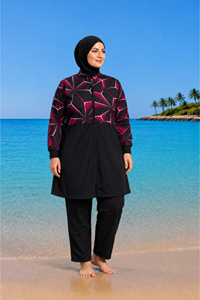 Differend Plus Size Quick Drying Fully Covered Tight Swimwear Oversize