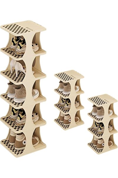 GENERAL Mylindde 6-Tier Vertical Shoe Rack Organizer, Small Shoe Shelf Holder...