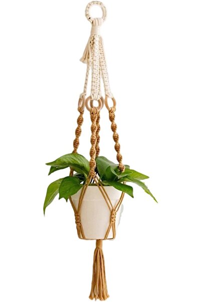KASTWAVE Hanging Planter for Indoor Plants, Colorful Macrame Plant Hanger wit...
