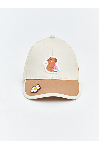 LC Waikiki Trendlucky Animal Embroidered Baby Girl Cap Hat with Difference in...