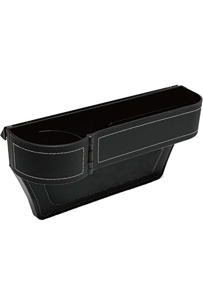 KASTWAVE Car Seat Gap Filler Organizer with Cup Holder, Front Seat Storage Bo...