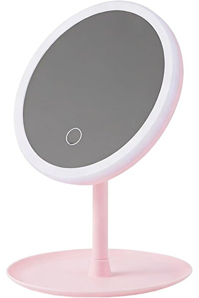 DHB tech مرآة مكياج LED قابلة لإعادة الشحن، مرآة تجميل دائرية مع 48 مصباح LED...