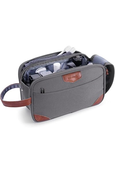 ECOHUB Toiletry Bag for Men, Wide Open Dopp Kit with Multiple Pockets, Wet Dr...