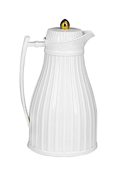 BASURRAH tea and coffee thermos, white, 1 liter