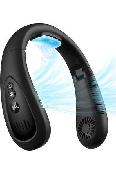 Morvena Picks Ventilator pentru gât, ventilator portabil pentru gât cu placă ...