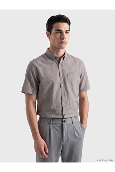 LC Waikiki Timeless Clothing & Timeless Choices Standard Fit Striped Poplin M...