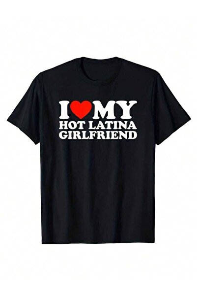 2BIR تي شيرت رجالي بأكمام قصيرة وياقة دائرية من I Love My Hot Girlfriend، ملا...