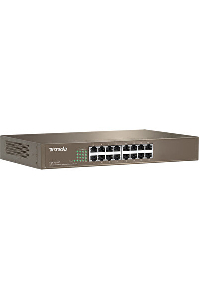 Tenda SWITCH 16 porturi 10/100 Mbps, carcasa metalica rackabil, "TEF1016D" (t...