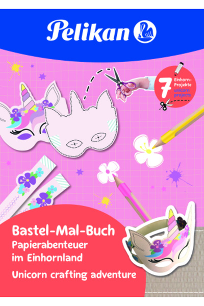 Pelikan Creative Activity Book Cutouts A4 32F Unicorns Pelikan, Multicolor, 7+