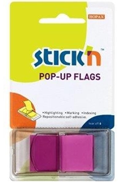 Hopax Film Index Autoadeziv 45 X 25Mm, 50 File/Set, Cu Dispenser, Stick'N Pop...