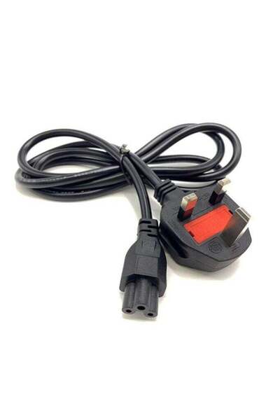RedX 1.8M UK 3-Pin Laptop Power Cable (C5 Cloverleaf) – AC Adapter Lead for L...