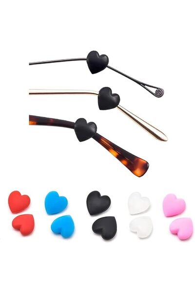 Tazweeq 5 Pairs Eyeglasses Ear Grips, Soft Silicone Eyeglasses Ear Hooks, Ant...