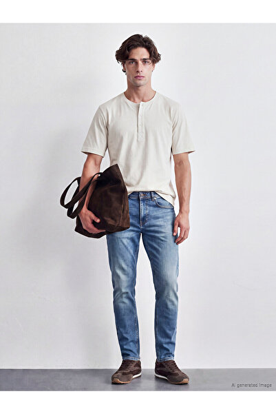 LC Waikiki بنطال جينز رجالي بقصة ضيقة من LCW Jeans Indigo 750