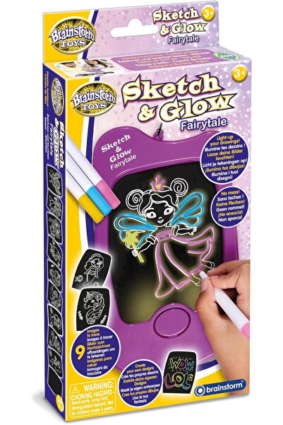 Brainstorm Mini LED kreslicí tabulka - Pohádková země pro kreativní myšlení, ...