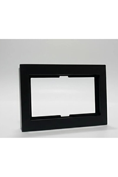 Generic Brand 1 Piece Ovivo Metallic Black Double Grounded Socket Frame Grano