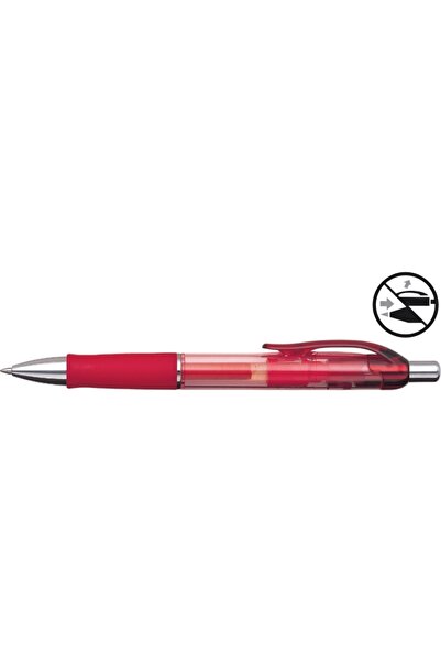 PENAC Transparent Gel Pen, Metal Accessories, Fx-9 - Red