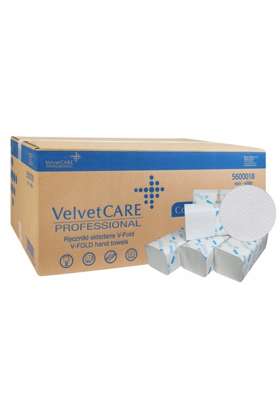 Velvet Zz Bílé papírové ubrousky, 2 vrstvy, 150 ks/balení, 20 balení/krabice,...