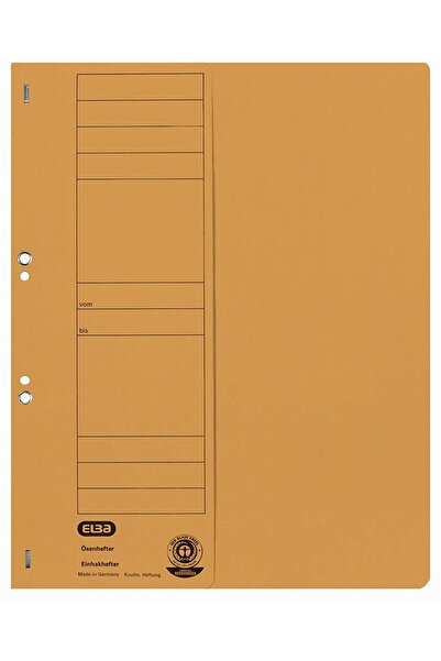 ELBA Cardboard File With Staples 1/2 Smart Line - Yellow