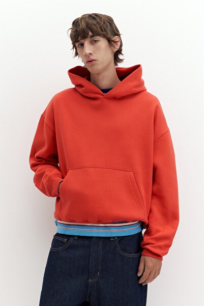 Pull & Bear STWD kutu kesim kapüşonlu sweatshirt