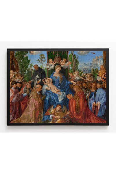 CraftedByPi Rönesans Dürer Tespih Bayramı Çerçevesiz Poster 21x30 cm A4 Tablo...