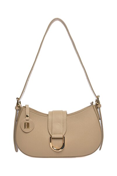 SimpleFind Anna Luchini Geanta piele -Marguerite-Taupe,Geanta de umar piele n...