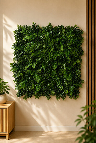 Generic Artificial Fern Leaves Wall Panels - 50cm x 50 cm